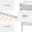 Artiss Bed Frame Queen Size Wooden White DALY