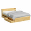 Artiss Bed Frame Queen Size with Charging Ports and 2 Drawers AURA