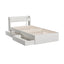 Artiss Bed Frame Single Size with Charging Ports and 2 Drawers AURA