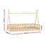 Artiss Bed Frame Wooden Kids House Frames Oak PUAH