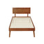 Artiss Bed Frame Single Size Wooden Bed Base Walnut SPLAY