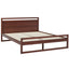 Artiss Bed Frame Double Size Wooden Walnut WITTON