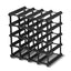 Artiss 20 Bottle Timber Wine Rack Wooden Storage Wall Racks Holders Cellar Black