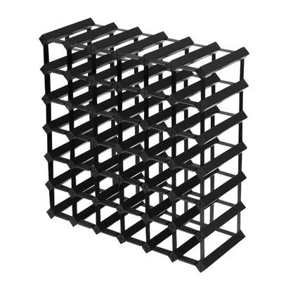 Artiss 42 Bottles Timber Wine Rack Storage Wooden Racks Black