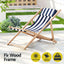 Gardeon Outdoor Furniture Sun Lounge Beach Chairs Deck Chair Folding Wooden Patio