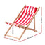 Gardeon Outdoor Furniture Sun Lounge Wooden Beach Chairs Deck Chair Folding Patio