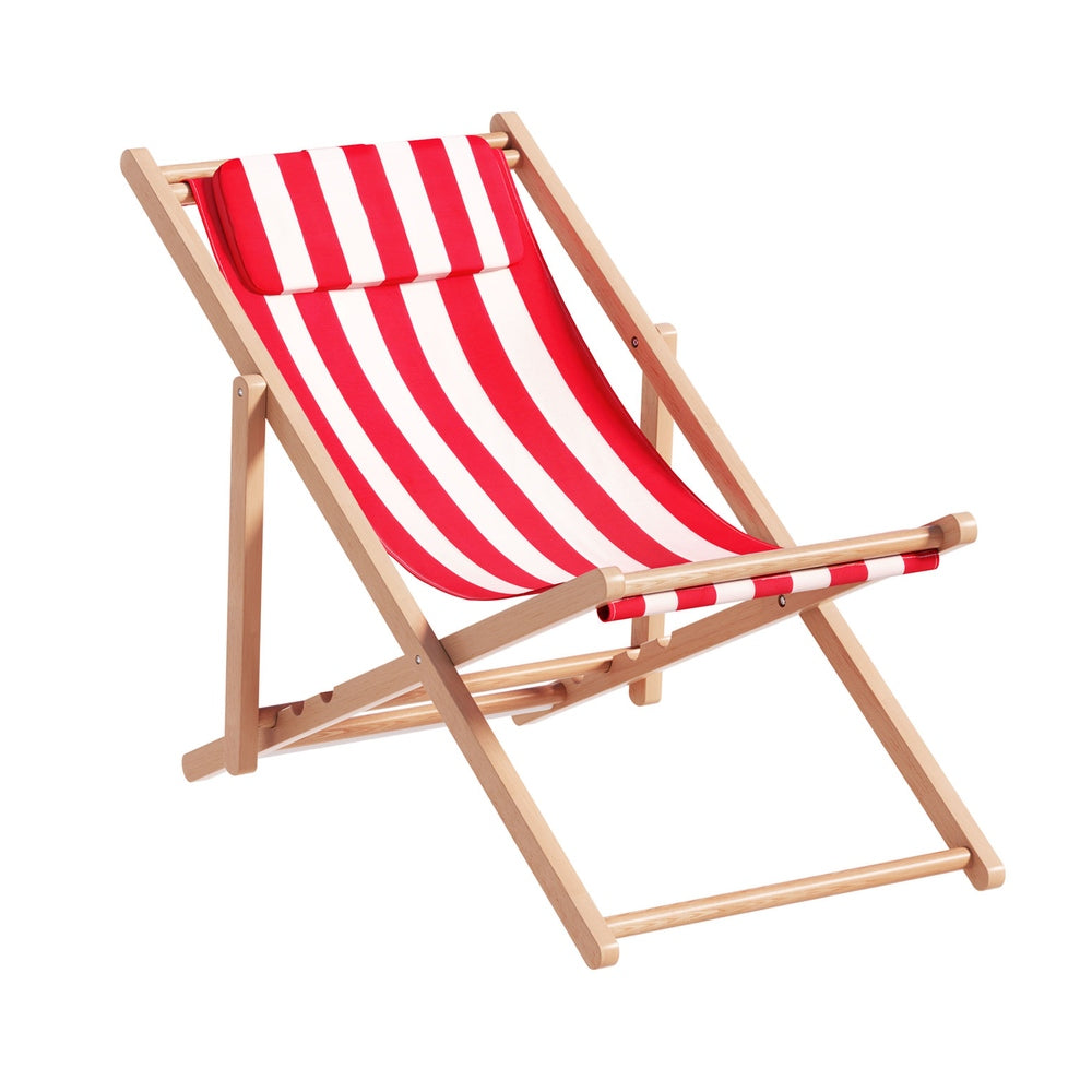 Gardeon Outdoor Furniture Sun Lounge Wooden Beach Chairs Deck Chair Folding Patio