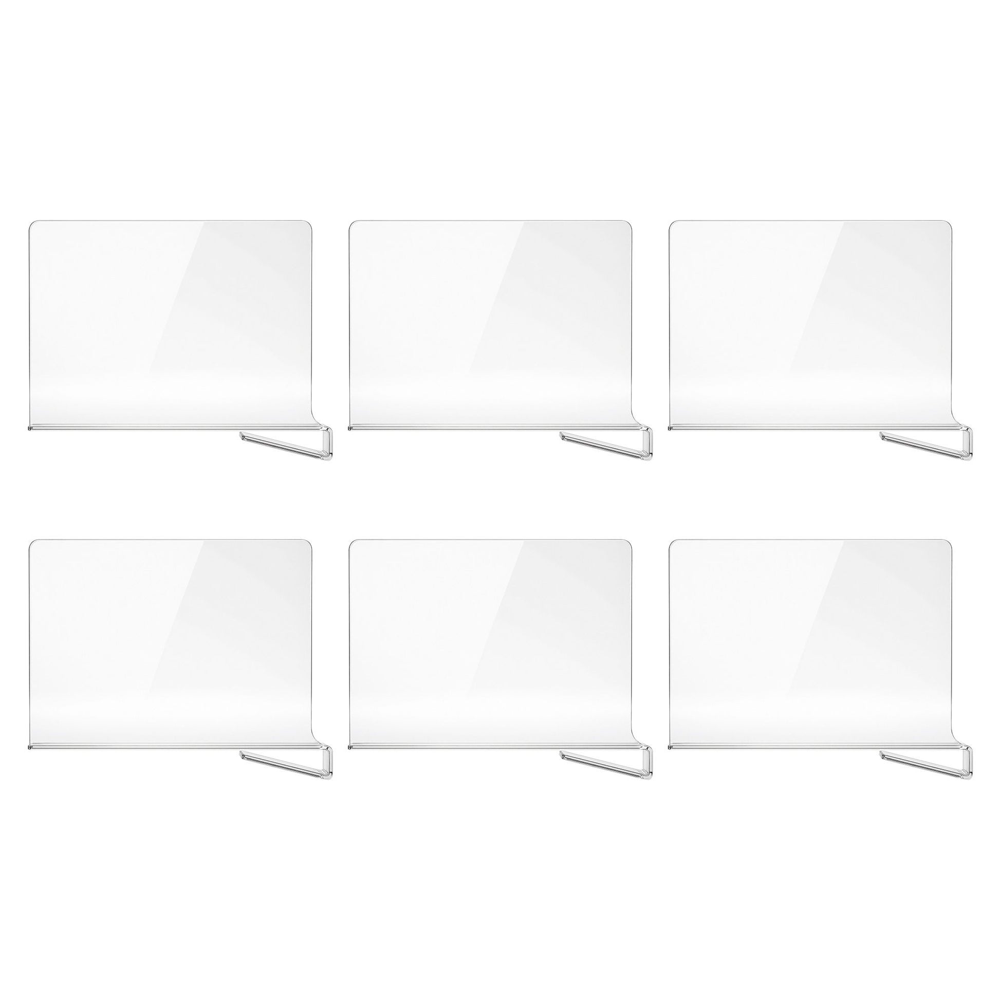 Artiss 6 Pack Closet Organizers and Storage Clear Shelf Dividers