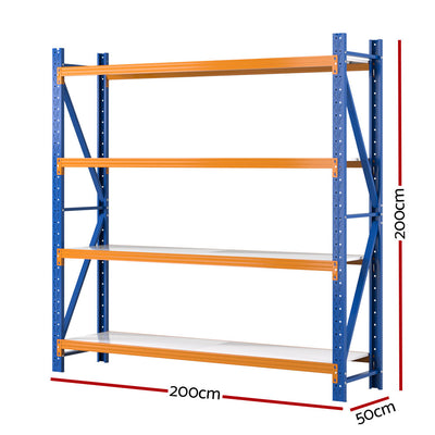 Giantz 2MX2M Garage Shelving Warehouse Rack Pallet Storage Shelves Racking Steel