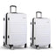Wanderlite 20" 28" Luggage with TSA Lock Spinner Travel Suitcase Carry On Hard Shell Luggage Case White