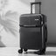 Wanderlite 20" Luggage Suitcase Front Pocket Travel Carry On TSA Black