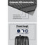 Wanderlite 2pcs Luggage Trolley Set Travel Suitcase Hard Case Carry On Bag Black