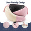 Wanderlite Hooded Travel Neck Pillow for Airplane Memory Foam with Eye Mask Earplugs, Pink
