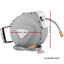 Water Hose Reel 30M Retractable Garden Auto Rewind Brass Spray Gun