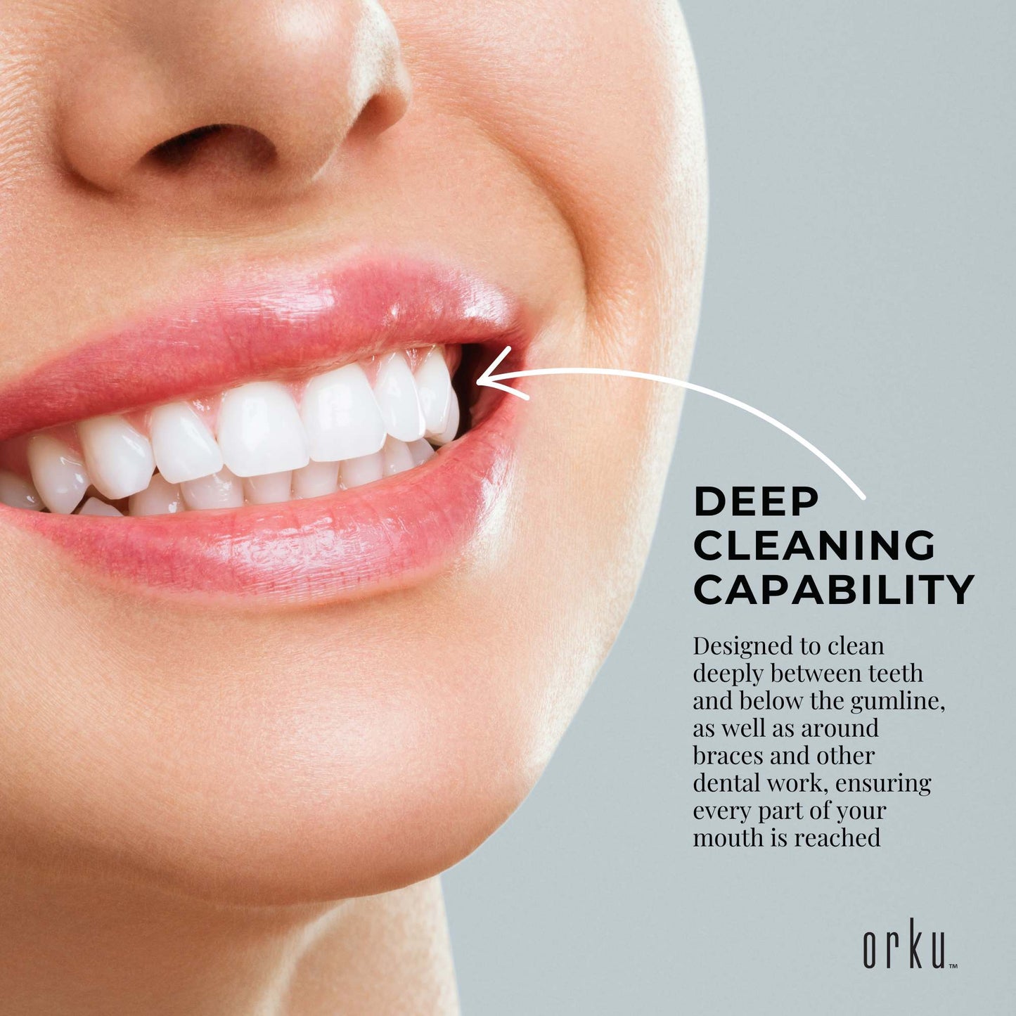 Water Jet Dental Flosser 600ml White - Electric Oral Pressure Tooth Irrigator