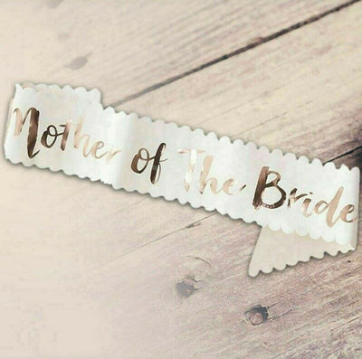 Wedding Sashes Rose Gold - Mother Of The Bride
