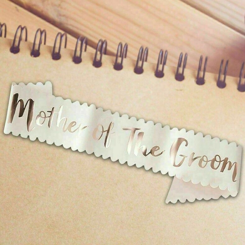 Wedding Sashes Rose Gold - Mother Of The Groom