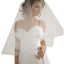 Wedding Veil Bride 2 Layer With Comb & Blusher Drop Bride Church White Ivory