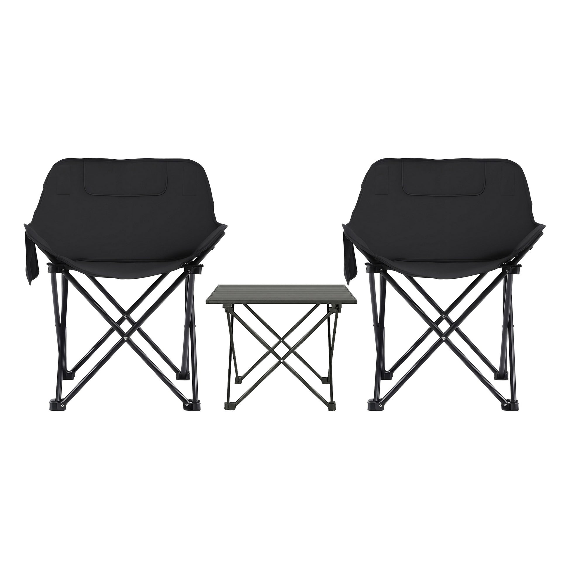 Weisshorn 3pc Camping Table Chair Set Outdoor Folding Aluminium Portable Picnic