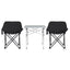 Weisshorn 3pc Camping Table Chair Set Outdoor Folding Aluminium Portable Picnic