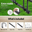 Weisshorn 4 Bike Stand Rack Bicycle Storage Floor Parking Holder Cycling Black