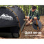 Weisshorn Double Swag Camping Swags Canvas Free Standing Dome Tent Dark Grey 4CM
