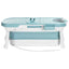 Weisshorn Foldable Bathtub Portable Folding Water Spa with Cover Plate 136x62cm