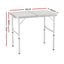 Weisshorn Folding Camping Table 90CM Adjustable Portable Outdoor Picnic Desk