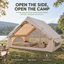Weisshorn Inflatable A-Frame Camping Tent Large Outdoor Glamping Beige