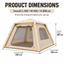 Weisshorn Inflatable Camping Tent Dual End Doors Arched Windows 300x400cm