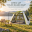 Weisshorn Inflatable Mesh Gazebo Tent, Air-Frame with Extendable Canopy