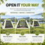 Weisshorn Inflatable Mesh Gazebo Tent, Air-Frame with Extendable Canopy