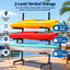 Weisshorn Kayak Storage Rack 3-Tier Canoe SUP Paddleboard Garage 80kg Casters