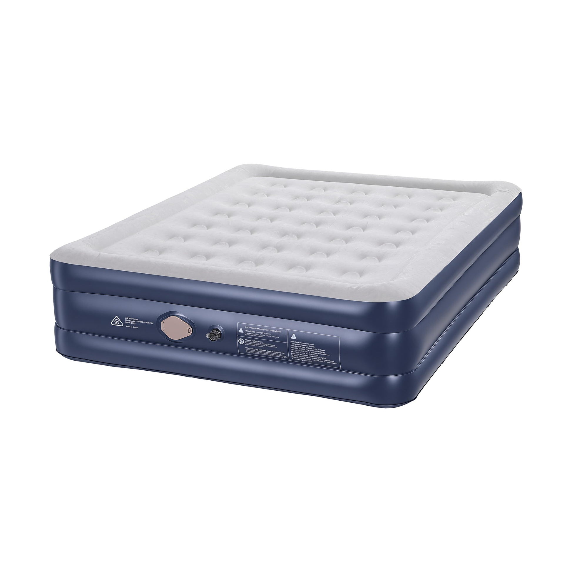 Weisshorn Queen Air Mattress with Rechargeable Cordless Pump 46cm
