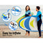 Weisshorn Stand Up Paddle Board 11ft Inflatable SUP Surfboard Paddleboard Kayak Surf Yellow