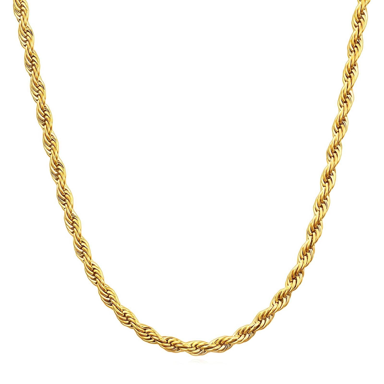 When plain is best gold necklace – Tarnish Proof Jewellery