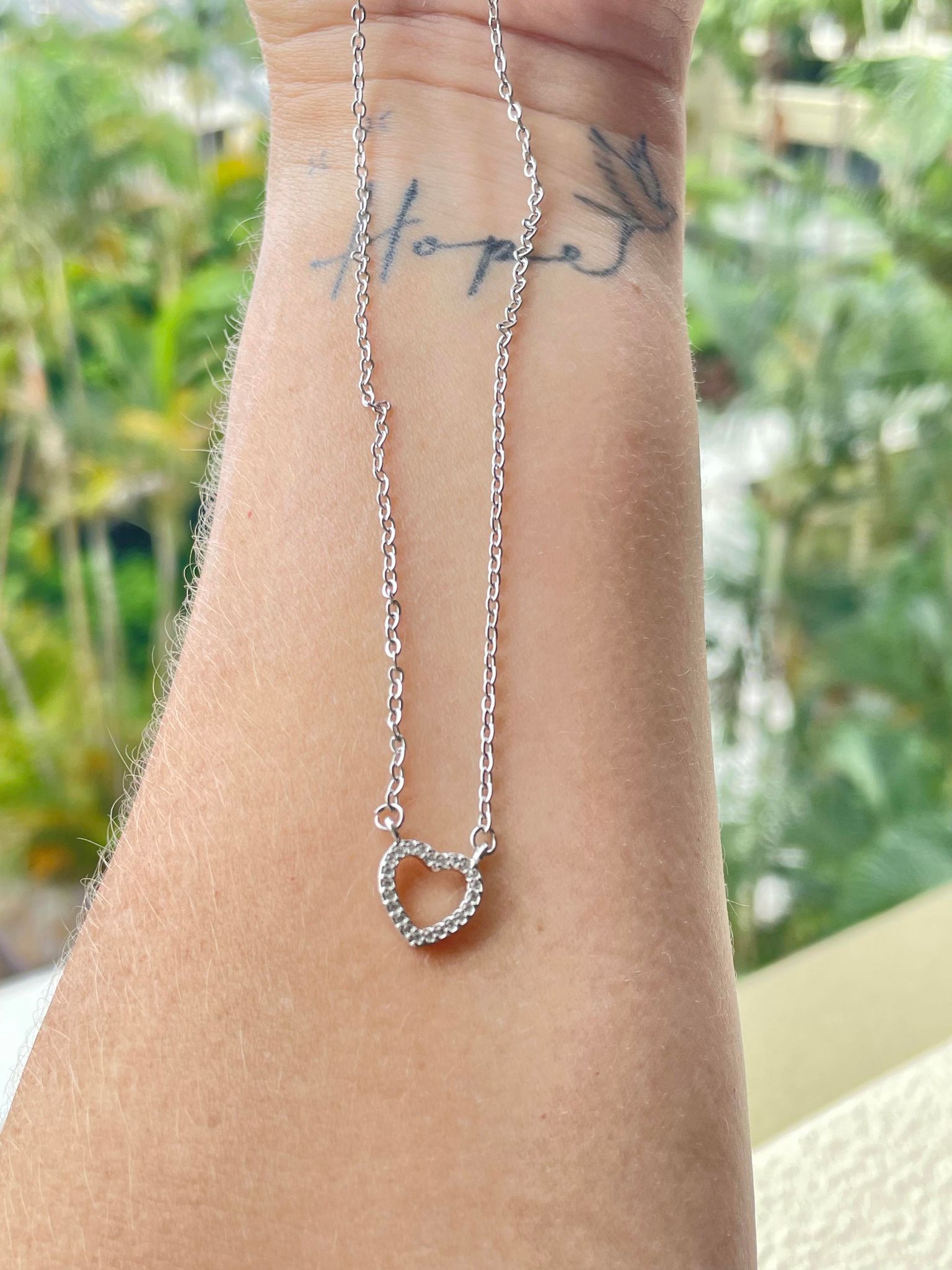 Where my heart is silver necklace – Tarnish Proof Jewellery