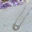 Where my heart is silver necklace – Tarnish Proof Jewellery