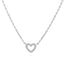 Where my heart is silver necklace – Tarnish Proof Jewellery