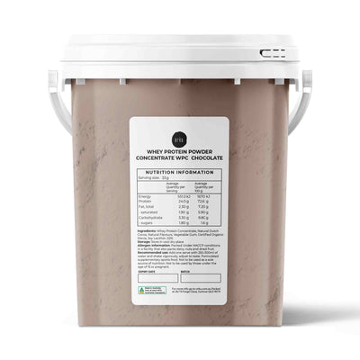 Whey Protein Powder Concentrate - Chocolate Shake WPC Supplement Bucket