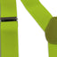 Wide Heavy Duty Adjustable 100cm Fluro Yellow Adult Mens Suspenders