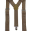 Wide Heavy Duty Adjustable 100cm Latte Adult Mens Suspenders