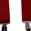 Wide Heavy Duty Adjustable 100cm Red Adult Mens Suspenders