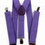 Wide Heavy Duty Adjustable 100cm Violet Adult Mens Suspenders