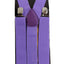 Wide Heavy Duty Adjustable 100cm Violet Adult Mens Suspenders