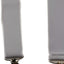 Wide Heavy Duty Adjustable 100cm White Adult Mens Suspenders