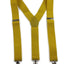 Wide Heavy Duty Adjustable 100cm Yellow Adult Mens Suspenders