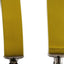 Wide Heavy Duty Adjustable 100cm Yellow Adult Mens Suspenders