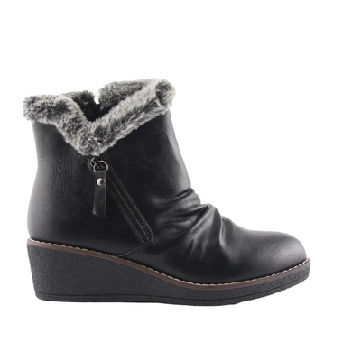 Womens Bellissimo Cleary Shoes Black Dress Winter Ladies Boots