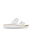 Womens Bellissimo Meg White Slide Sandals